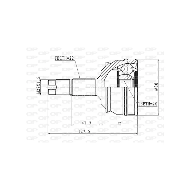 Embout de cardan avant (kit de réparation) OPEN PARTS CVJ5011.10
