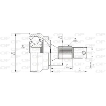 Embout de cardan avant (kit de réparation) OPEN PARTS CVJ5051.10