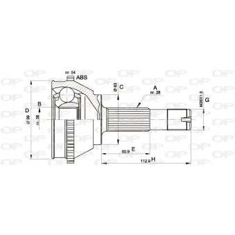 Embout de cardan avant (kit de réparation) OPEN PARTS CVJ5118.10
