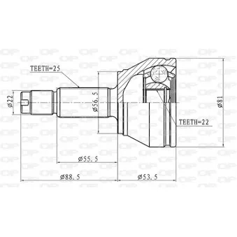 Embout de cardan avant (kit de réparation) OPEN PARTS CVJ5192.10