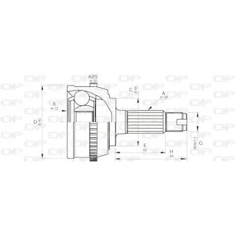 Embout de cardan avant (kit de réparation) OPEN PARTS