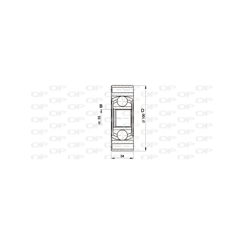Embout de cardan avant (kit de réparation) OPEN PARTS CVJ5398.20
