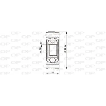 Embout de cardan avant (kit de réparation) OPEN PARTS CVJ5401.20