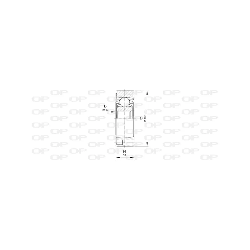 Embout de cardan avant (kit de réparation) OPEN PARTS CVJ5411.20