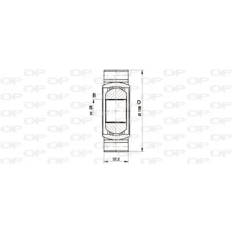 Embout de cardan avant (kit de réparation) OPEN PARTS CVJ5415.20