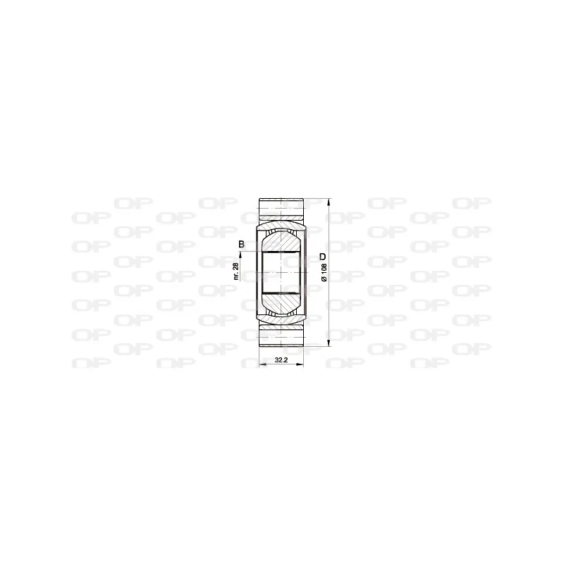 Embout de cardan avant (kit de réparation) OPEN PARTS CVJ5415.20
