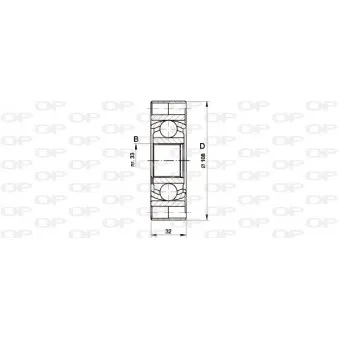 Embout de cardan avant (kit de réparation) OPEN PARTS CVJ5418.20