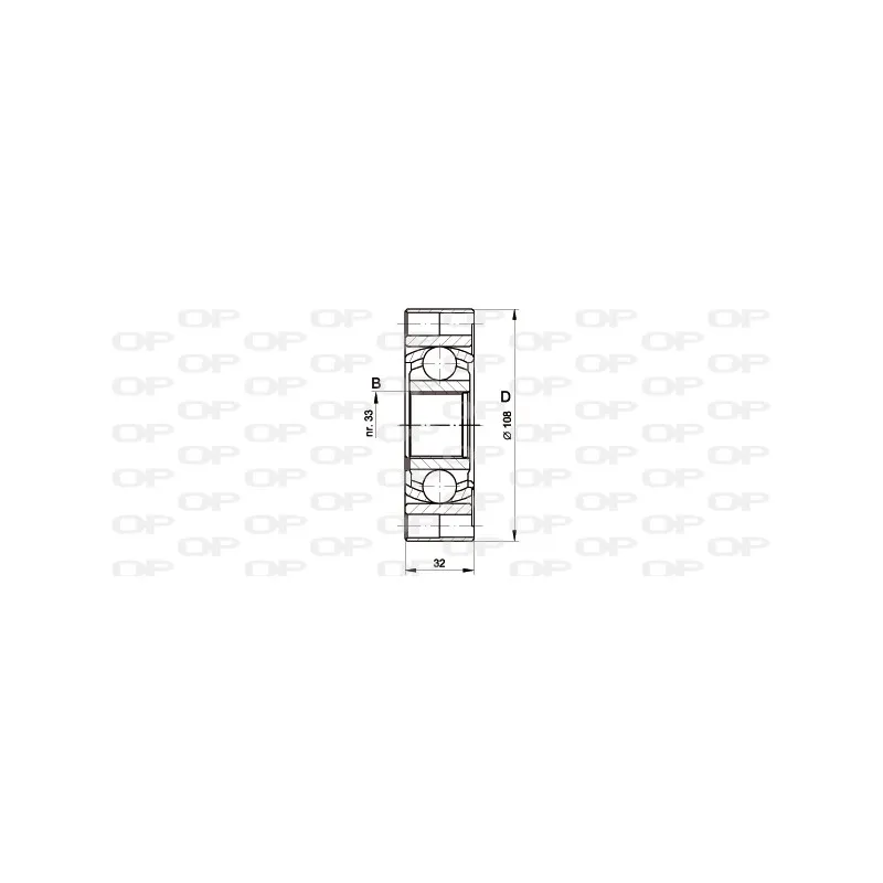 Embout de cardan avant (kit de réparation) OPEN PARTS CVJ5418.20