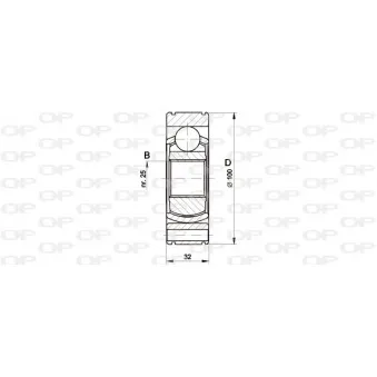 Embout de cardan avant (kit de réparation) OPEN PARTS CVJ5419.20