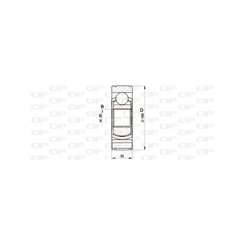 Embout de cardan avant (kit de réparation) OPEN PARTS CVJ5419.20