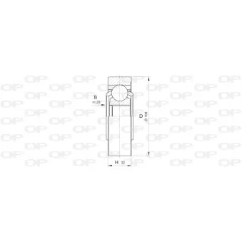 Embout de cardan avant (kit de réparation) OPEN PARTS CVJ5423.20