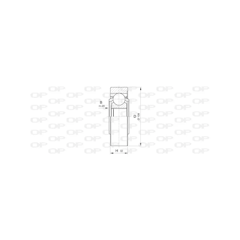 Embout de cardan avant (kit de réparation) OPEN PARTS CVJ5423.20