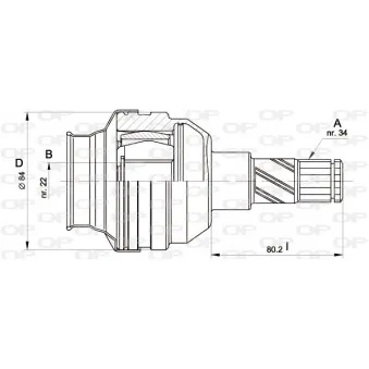 Embout de cardan avant (kit de réparation) OPEN PARTS CVJ5427.20