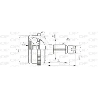 Embout de cardan avant (kit de réparation) OPEN PARTS CVJ5511.10