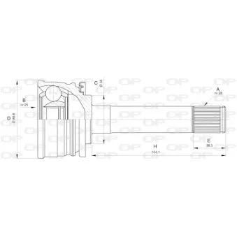 Embout de cardan avant (kit de réparation) OPEN PARTS CVJ5560.10