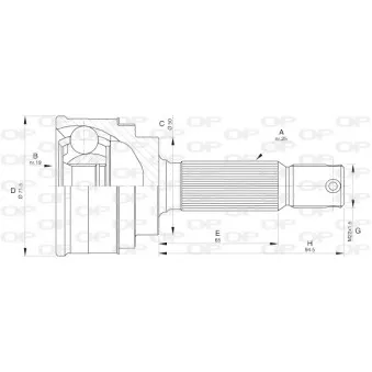 Embout de cardan avant (kit de réparation) OPEN PARTS CVJ5578.10