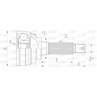 Embout de cardan avant (kit de réparation) OPEN PARTS CVJ5584.10