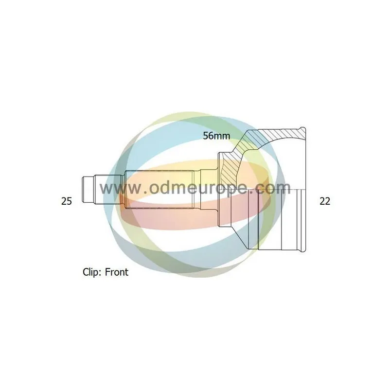 Embout de cardan avant (kit de réparation) ODM-MULTIPARTS 12-011733