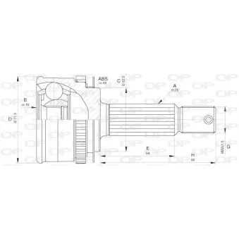 Embout de cardan avant (kit de réparation) OPEN PARTS CVJ5618.10