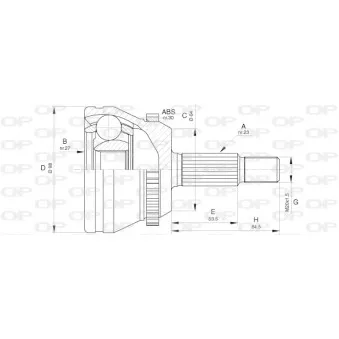Embout de cardan avant (kit de réparation) OPEN PARTS CVJ5660.10