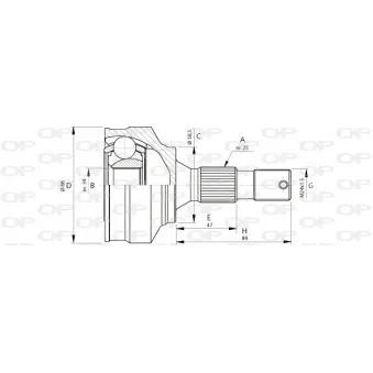 Embout de cardan avant (kit de réparation) OPEN PARTS CVJ5690.10