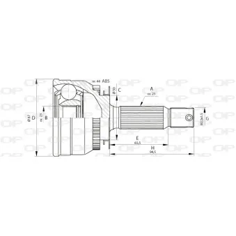 Embout de cardan avant (kit de réparation) OPEN PARTS