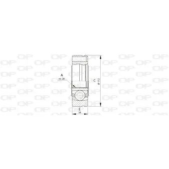Embout de cardan avant (kit de réparation) OPEN PARTS CVJ5693.20