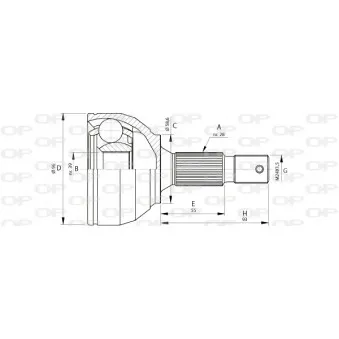 Embout de cardan avant (kit de réparation) OPEN PARTS CVJ5695.10