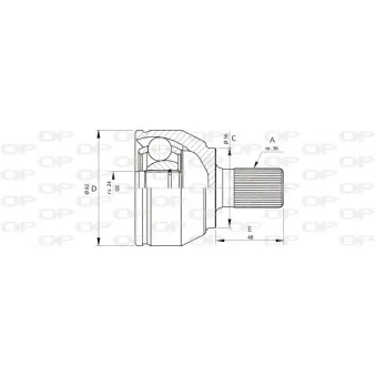 Embout de cardan avant (kit de réparation) OPEN PARTS CVJ5698.10