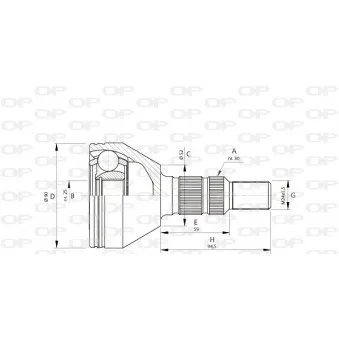 Embout de cardan avant (kit de réparation) OPEN PARTS CVJ5701.10