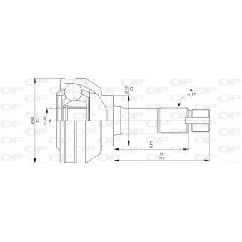 Embout de cardan avant (kit de réparation) OPEN PARTS CVJ5703.10