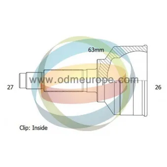 Embout de cardan avant (kit de réparation) ODM-MULTIPARTS 12-011969