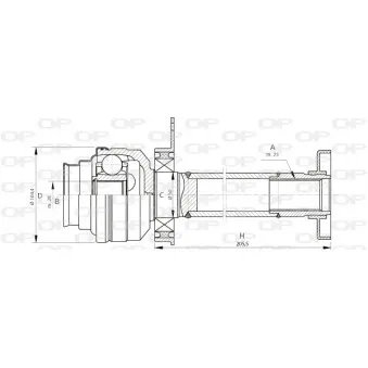 Embout de cardan avant (kit de réparation) OPEN PARTS CVJ5707.20