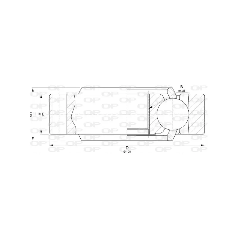 Embout de cardan avant (kit de réparation) OPEN PARTS CVJ5734.20