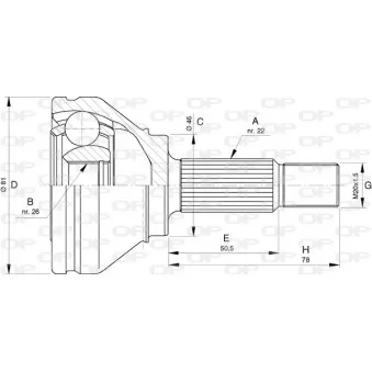 Embout de cardan avant (kit de réparation) OPEN PARTS CVJ5760.10