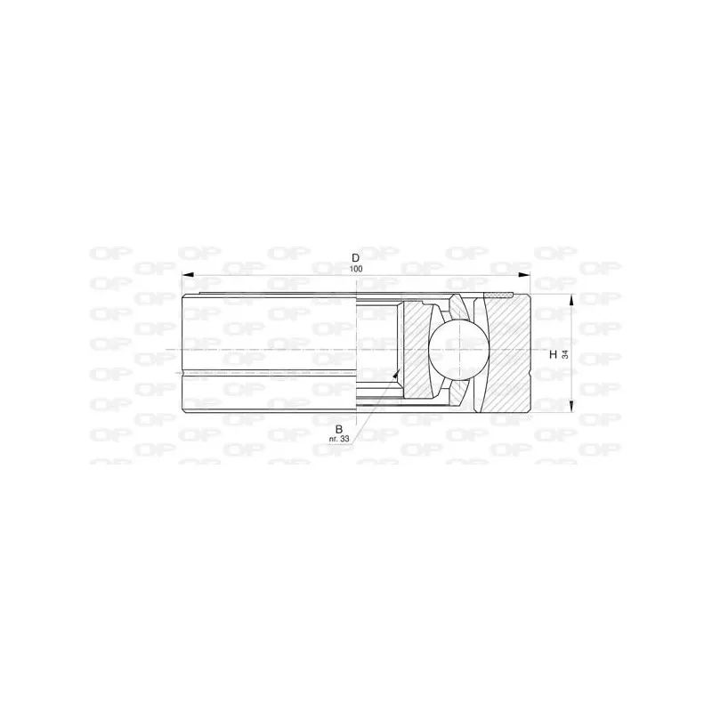 Embout de cardan avant (kit de réparation) OPEN PARTS CVJ5796.20