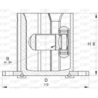 Embout de cardan avant (kit de réparation) OPEN PARTS CVJ5817.20