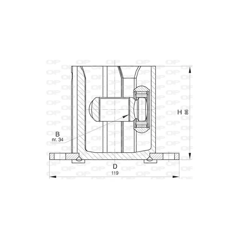 Embout de cardan avant (kit de réparation) OPEN PARTS CVJ5817.20