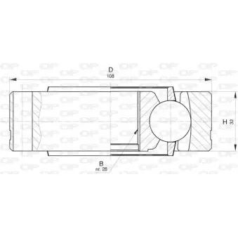 Embout de cardan avant (kit de réparation) OPEN PARTS CVJ5819.20