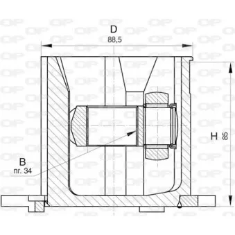 Embout de cardan avant (kit de réparation) OPEN PARTS CVJ5824.20