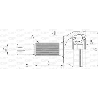 Embout de cardan avant (kit de réparation) OPEN PARTS CVJ5839.10