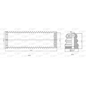 Kit de protection contre la poussière, amortisseur OPEN PARTS DCK5056.04