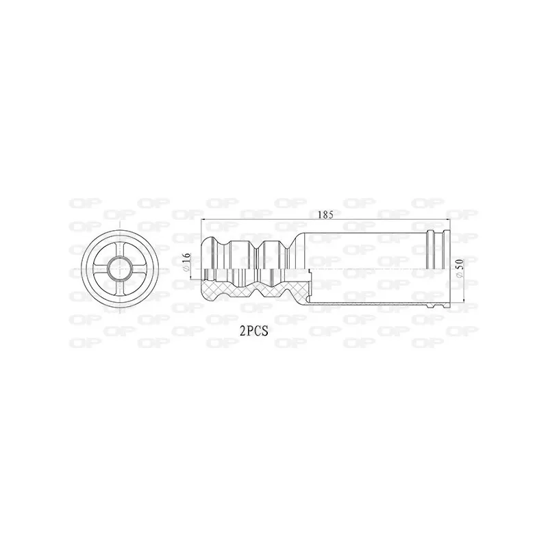 Kit de protection contre la poussière, amortisseur OPEN PARTS DCK5102.02