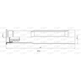 Kit de protection contre la poussière, amortisseur OPEN PARTS DCK5107.02