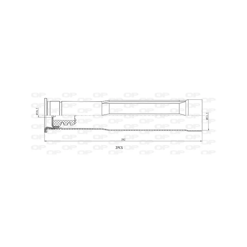Kit de protection contre la poussière, amortisseur OPEN PARTS DCK5107.02
