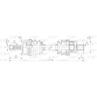 Arbre de transmission OPEN PARTS DRS6152.00