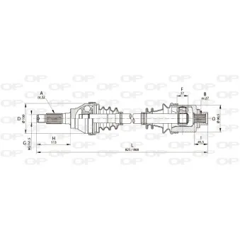 Arbre de transmission OPEN PARTS