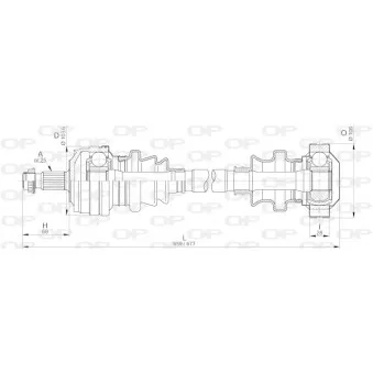 Arbre de transmission OPEN PARTS DRS6185.00