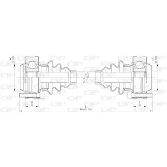 Arbre de transmission OPEN PARTS DRS6219.00