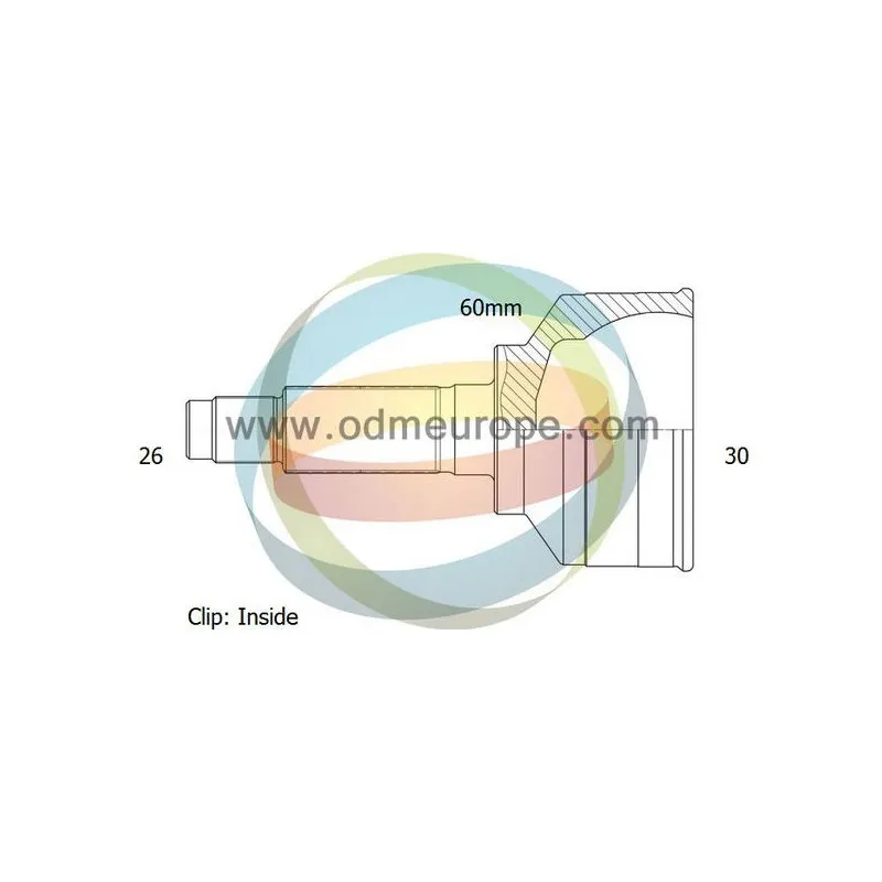 Embout de cardan avant (kit de réparation) ODM-MULTIPARTS 12-040862